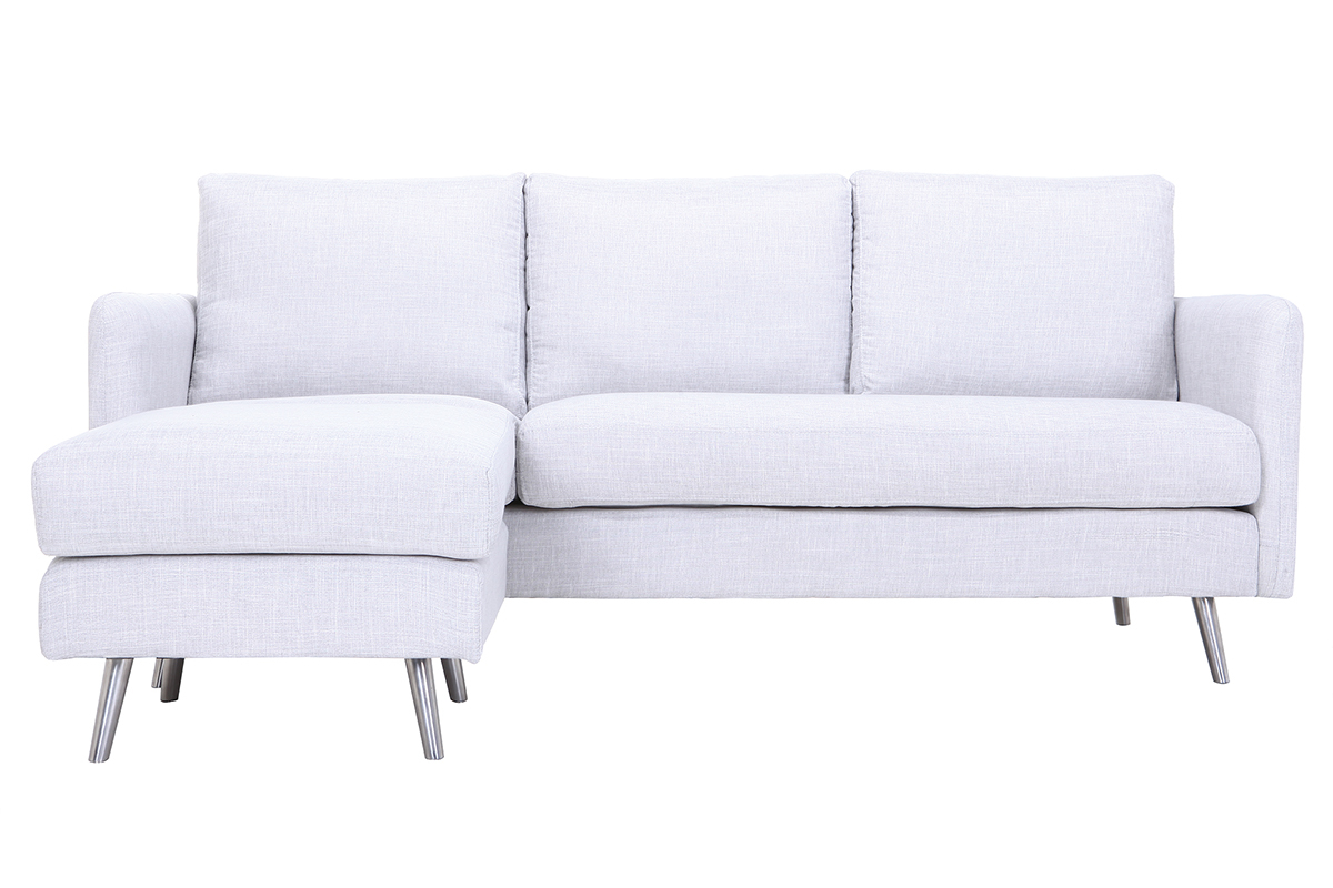 Canap� d'angle r�versible design 3 places gris bleut� BART