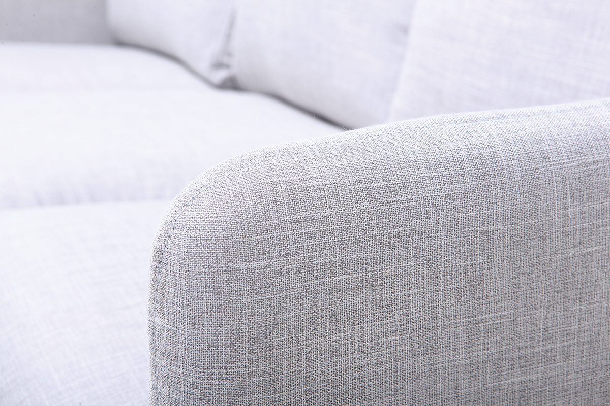 Canap� d'angle r�versible design 3 places gris bleut� BART