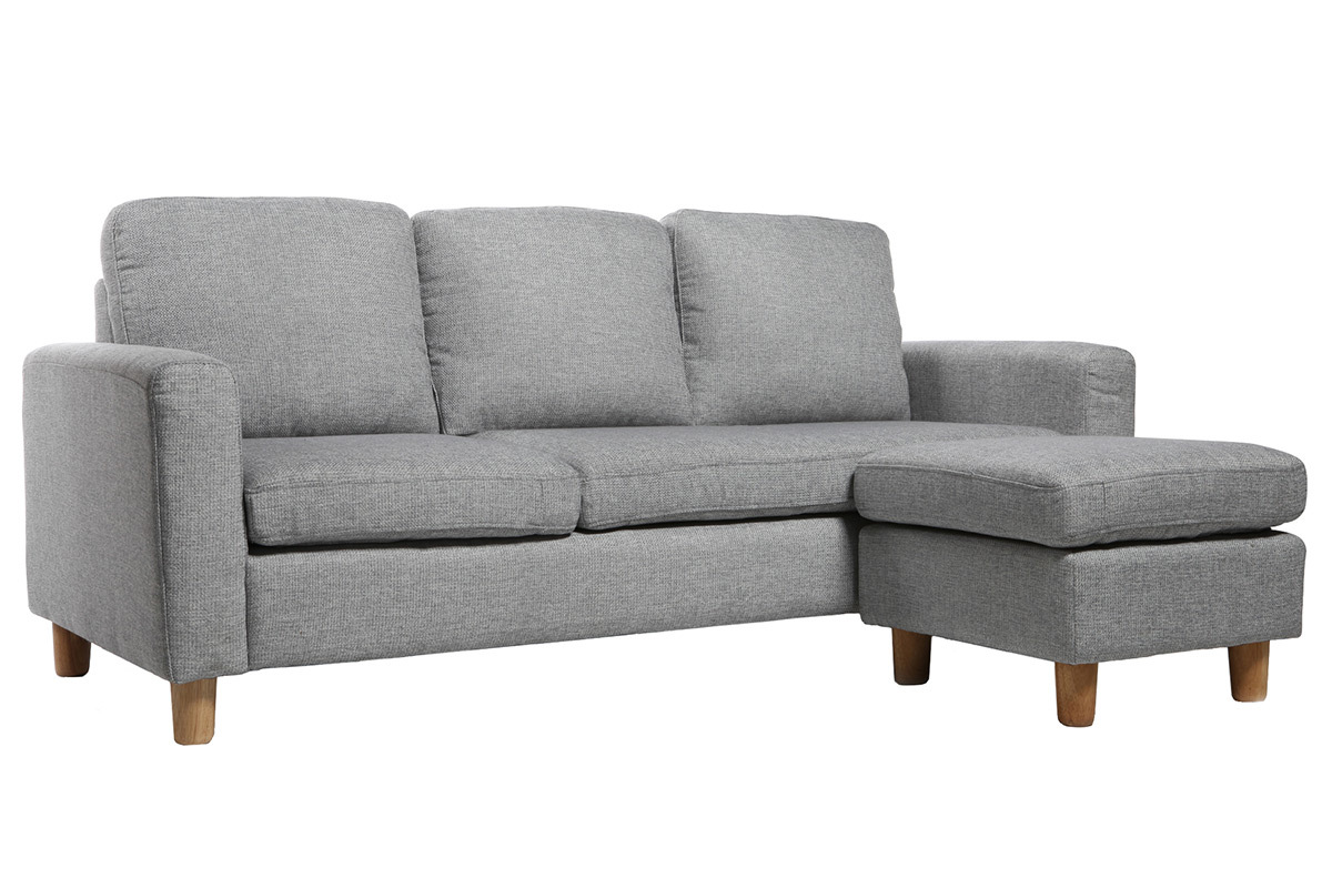 Canap d'angle rversible design gris ALAMO