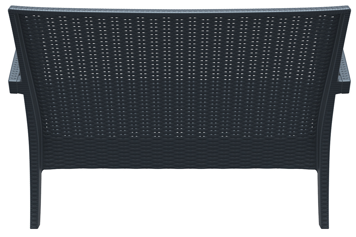 Canap� de jardin en r�sine tress�e grise SAMOA