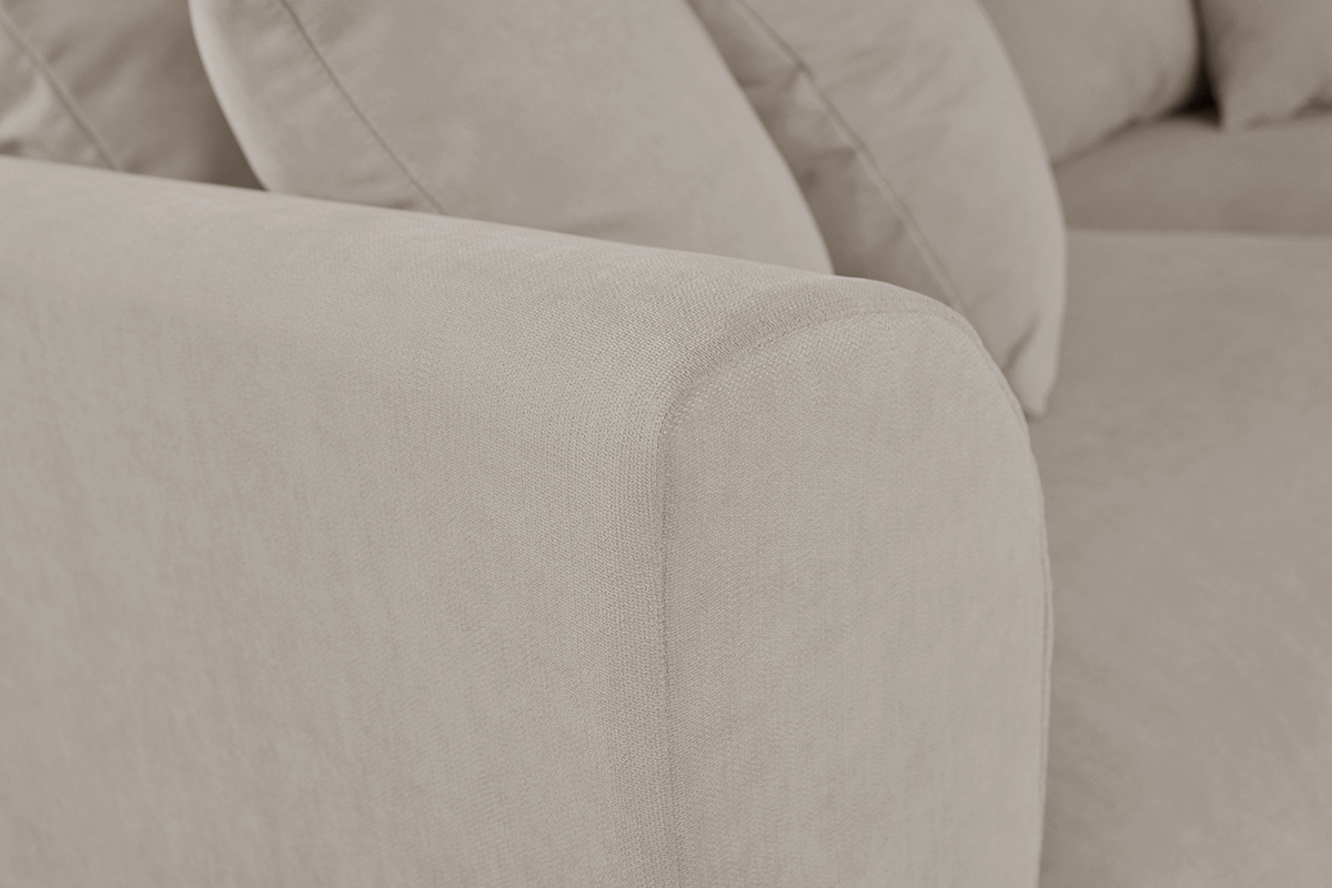 Canap� d�houssable 3 places en tissu coloris lin FEVER