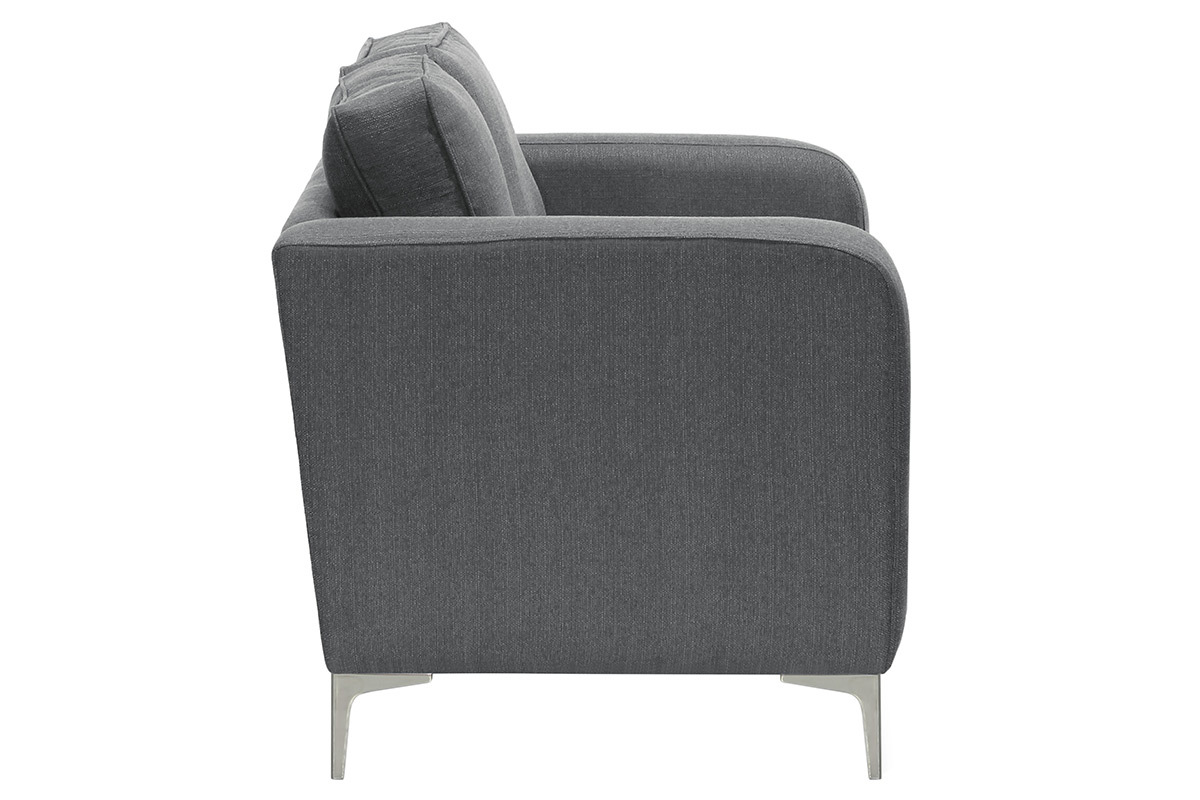 Canap design 2 places gris clair HARRY