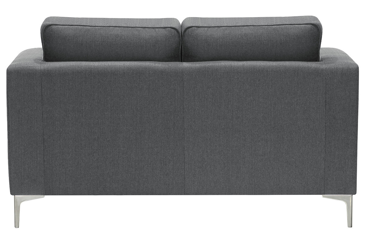 Canap design 2 places gris clair HARRY
