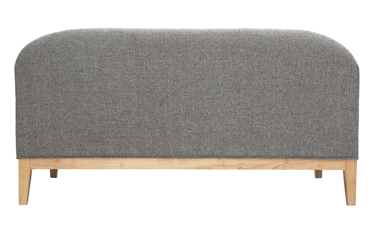 Canap design 2 places gris MARY