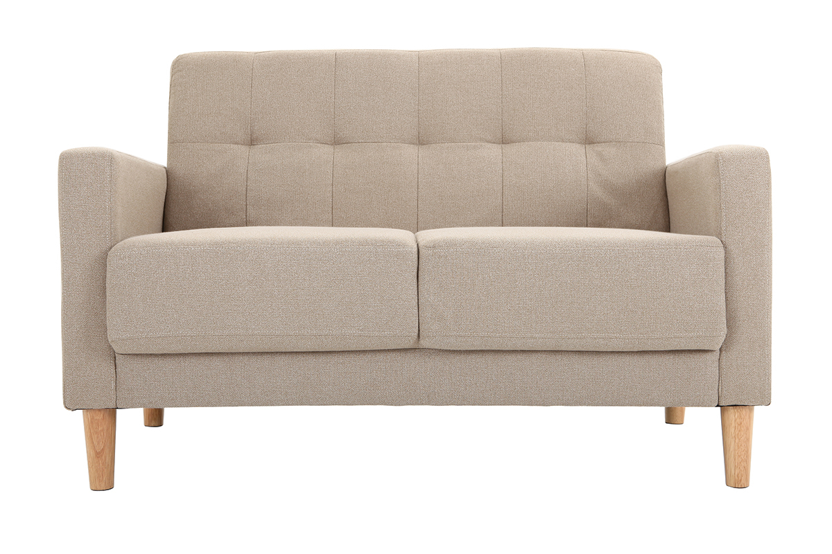 Canap design 2 places naturel MOON