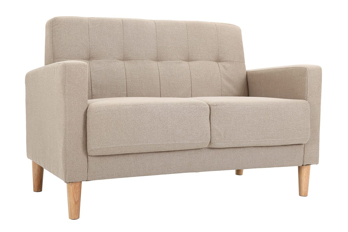 Canap design 2 places naturel MOON