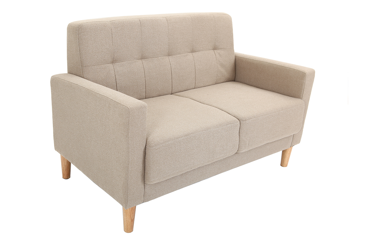 Canap design 2 places naturel MOON