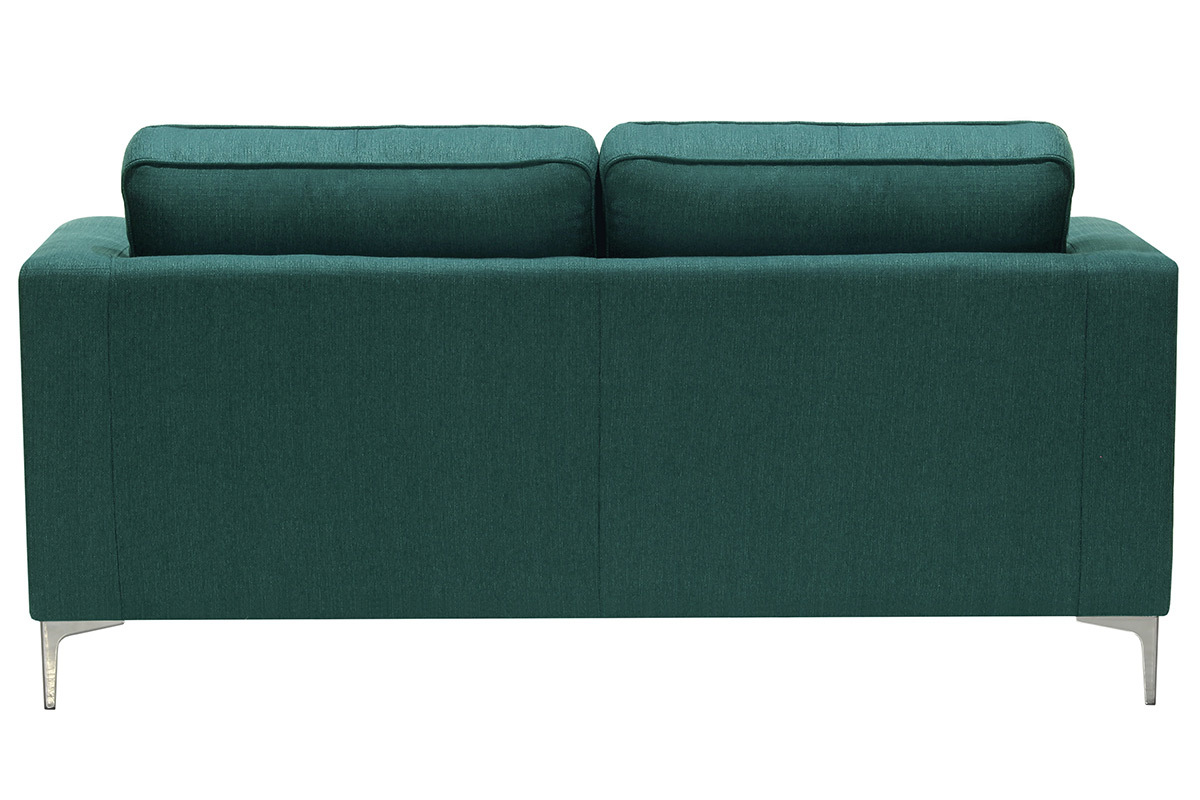 Canap design 3 places bleu canard HARRY