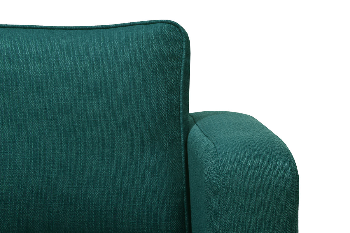 Canap design 3 places bleu canard HARRY