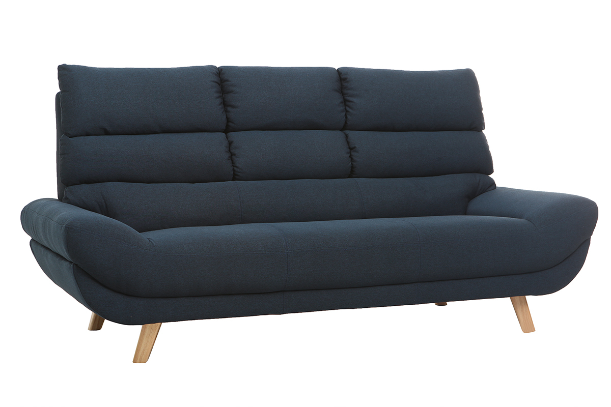 Canap� design 3 places bleu NORDIK