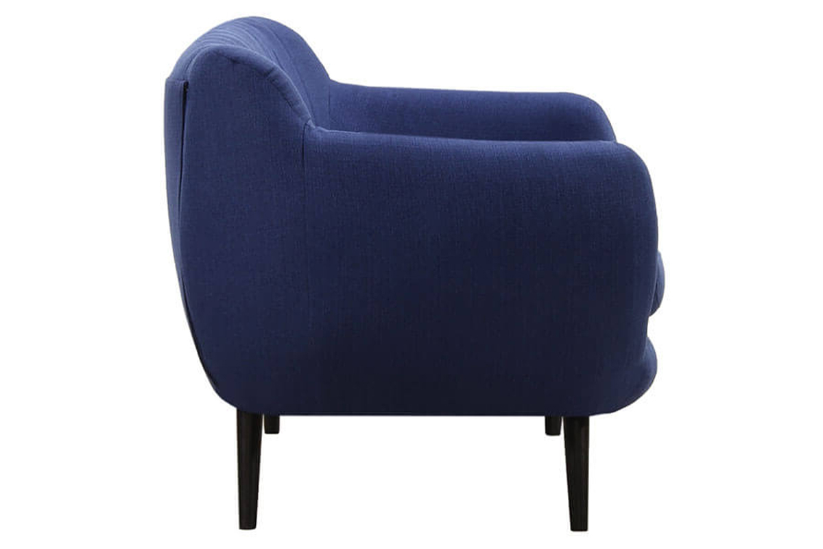 Canap� design 3 places en tissu bleu roi RICHIE