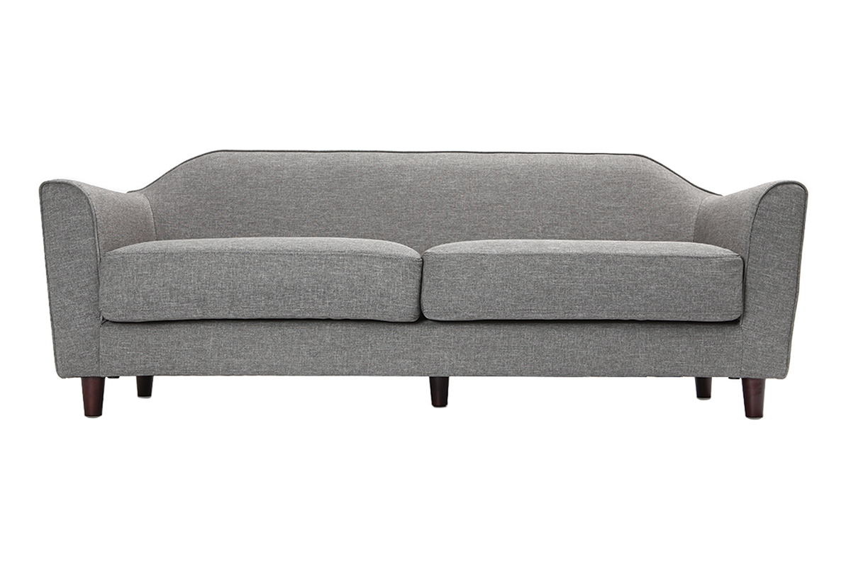 Canap� design 3 places en tissu gris SOVHA