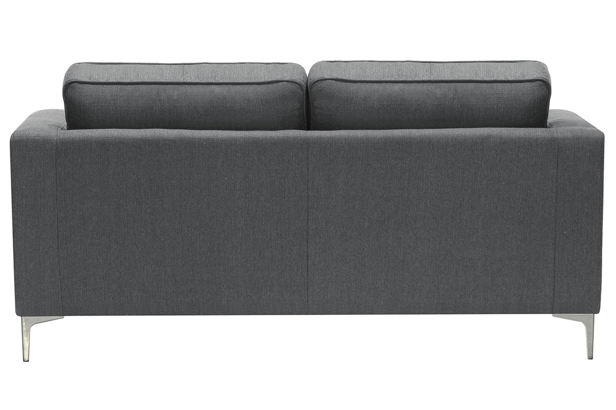 Canap design 3 places gris clair HARRY