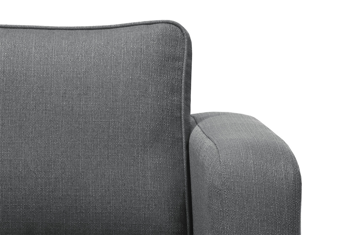 Canap design 3 places gris clair HARRY