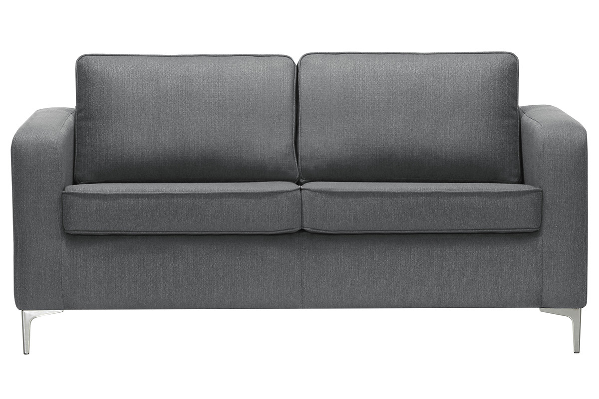 Canap design 3 places gris clair HARRY