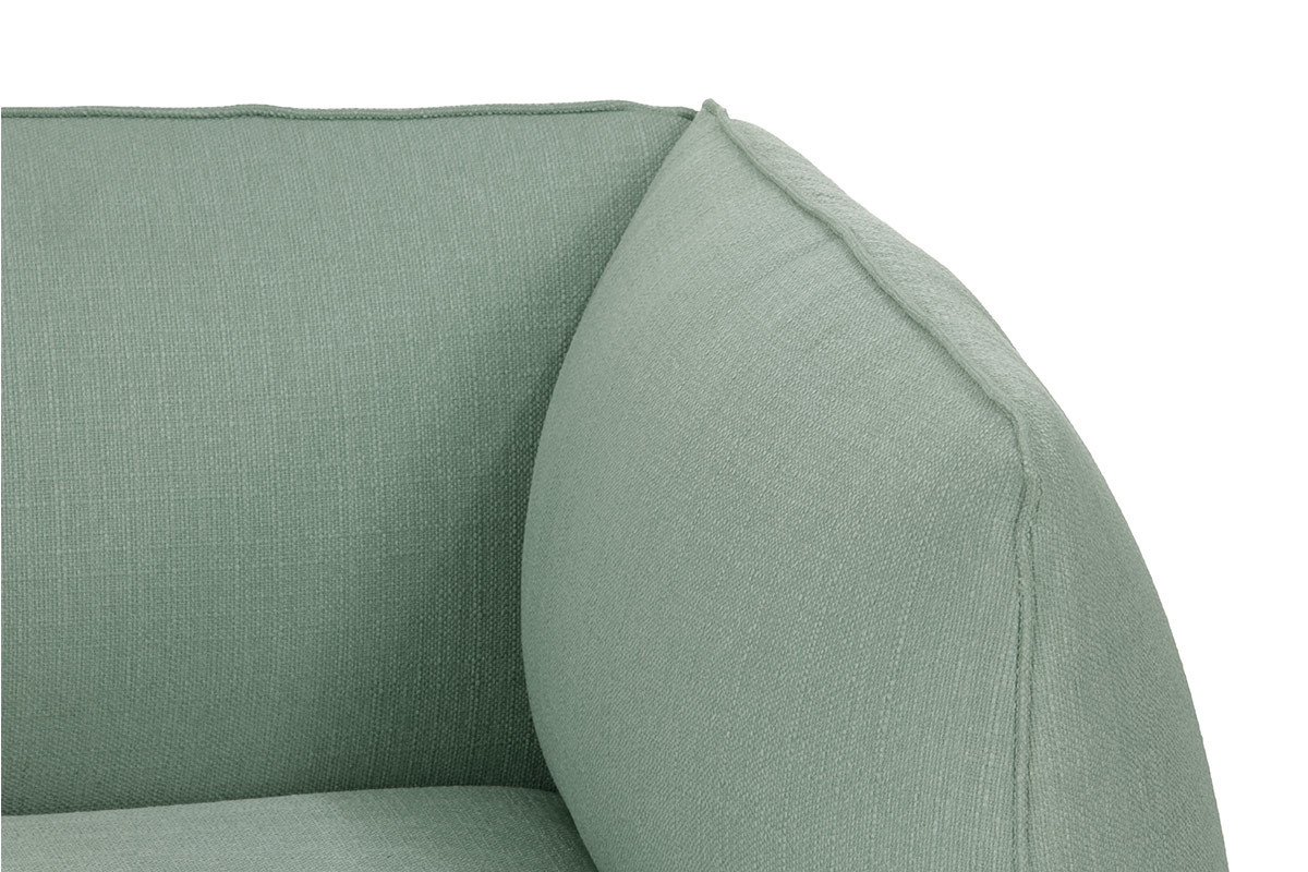 Canap design modulable vert menthe 2 places MODULO