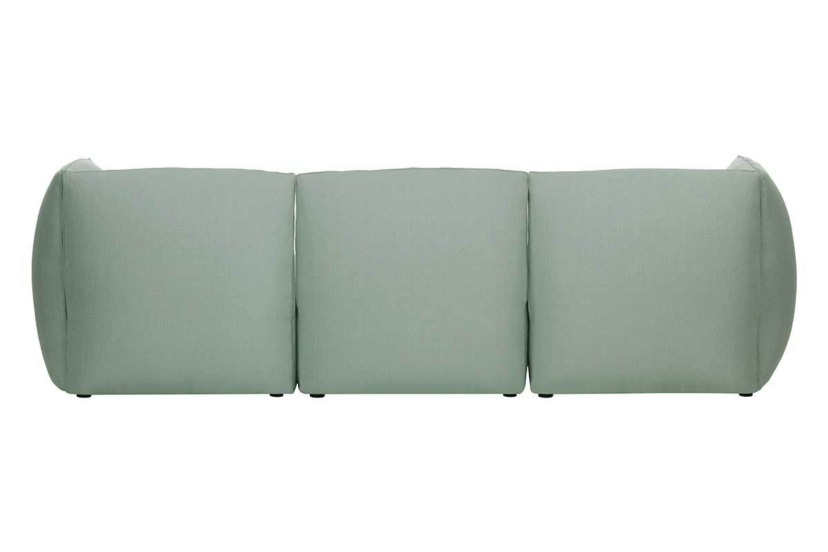Canap design modulable vert menthe 3 places MODULO