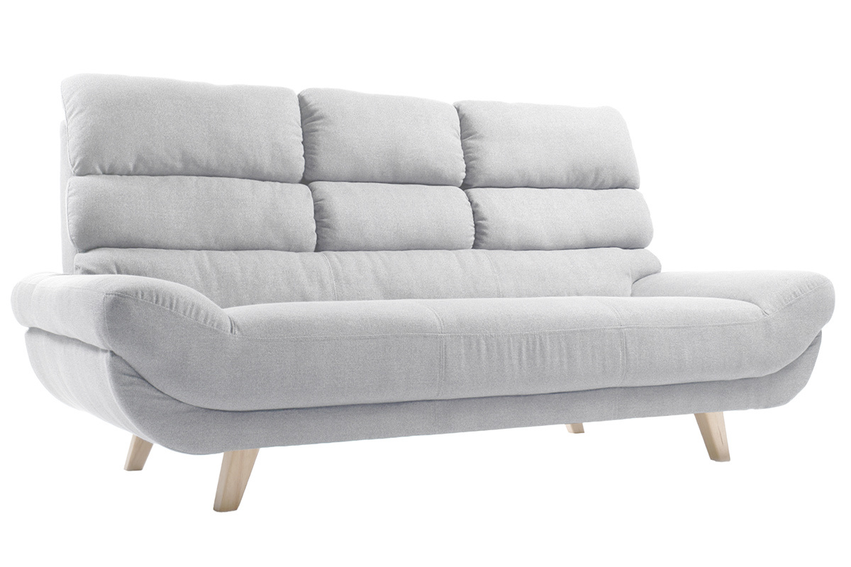 Canap� design scandinave 3 places gris NORDIK
