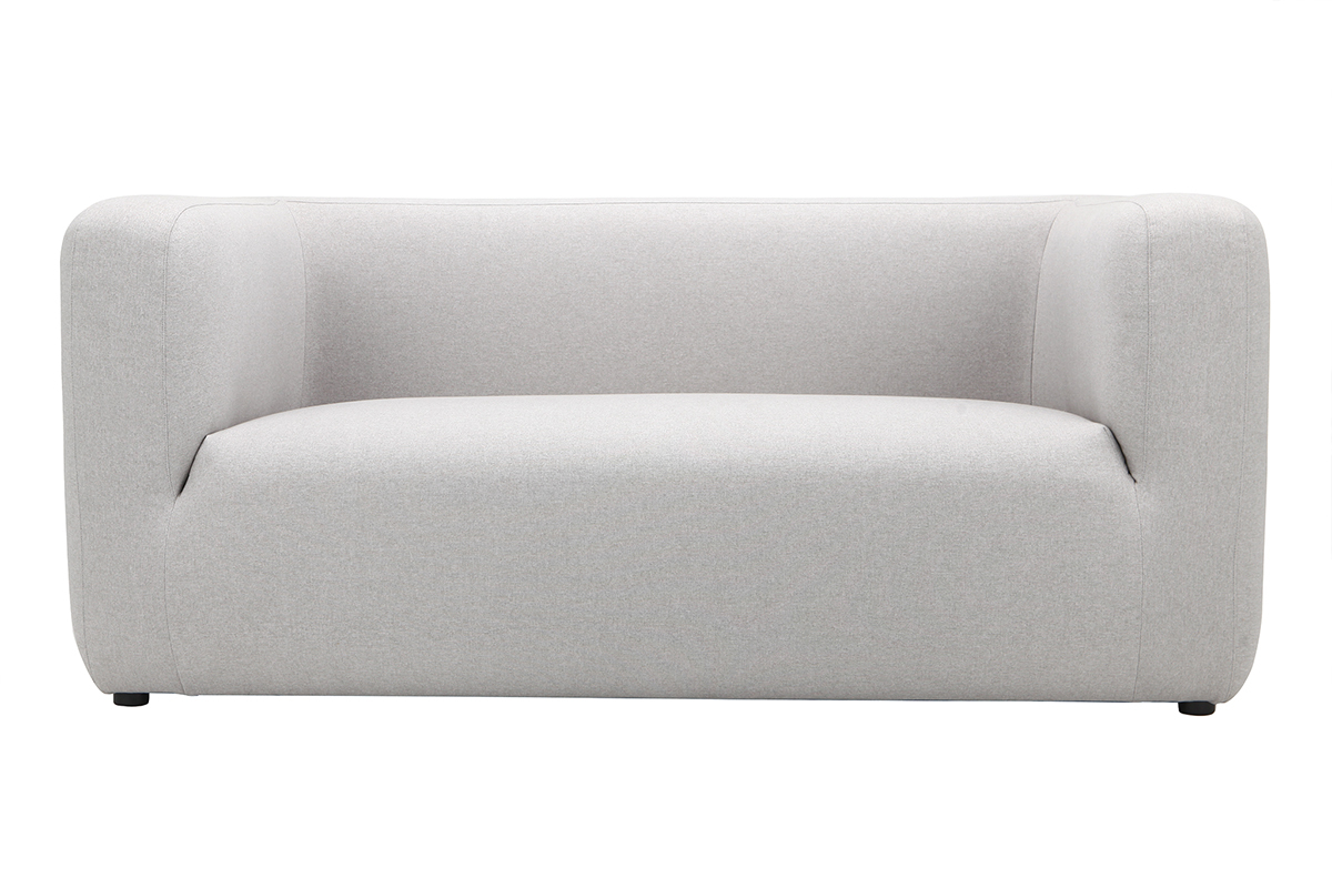 Canap� design tissu gris 2 places BACIO
