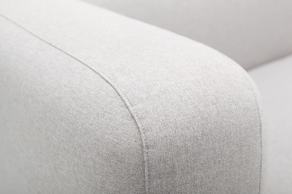 Canap� design tissu gris 2 places BACIO
