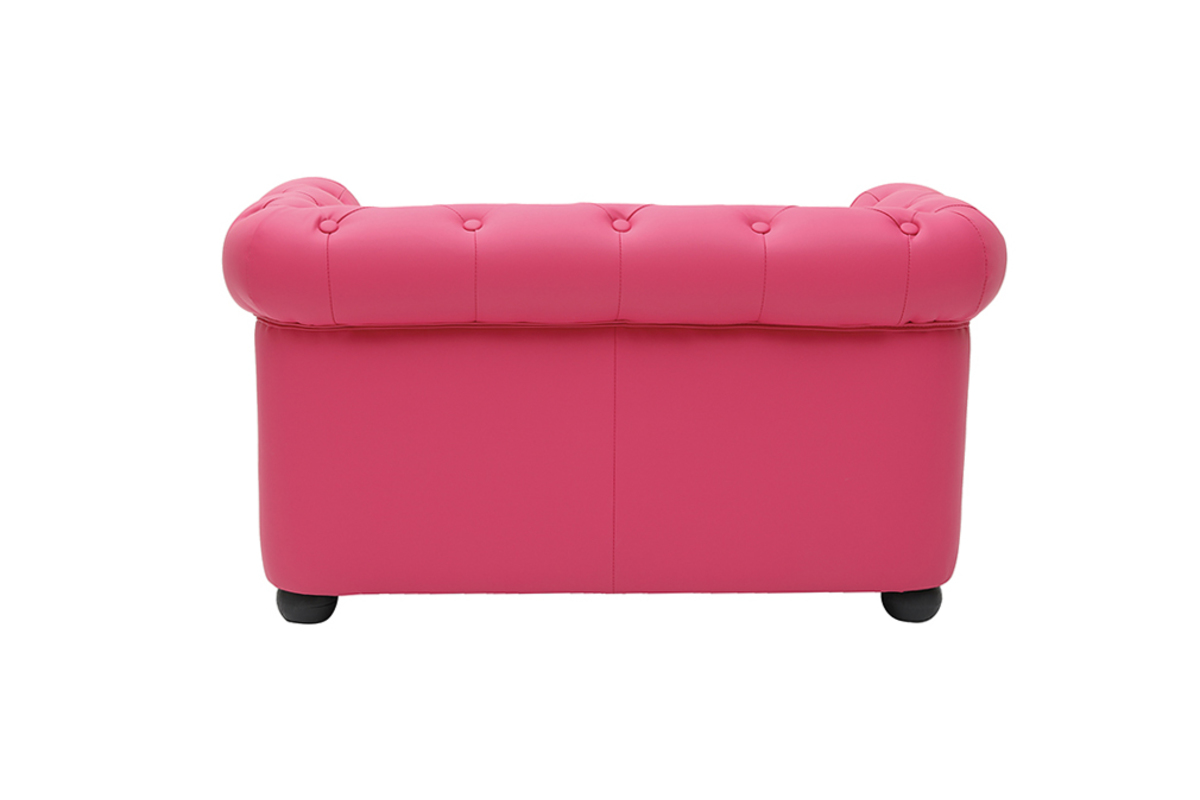 Canap� enfant 2 places rose  -  BABY CHESTERFIELD