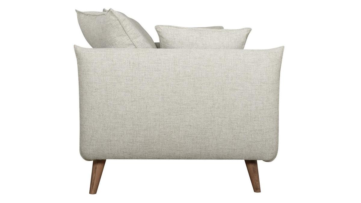 Canapé scandinave 3 places beige OLYMPIA