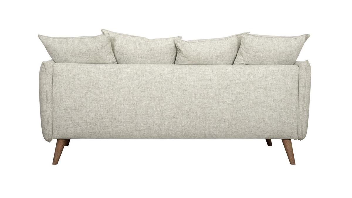 Canapé scandinave 3 places beige OLYMPIA