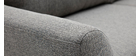 Canapé scandinave 3 places en tissu gris clair ALICE
