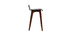 Chaise de bar scandinave noir et bois foncé H65 cm BALTIK