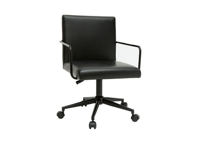 Chaise de bureau à roulettes noire FLOKI