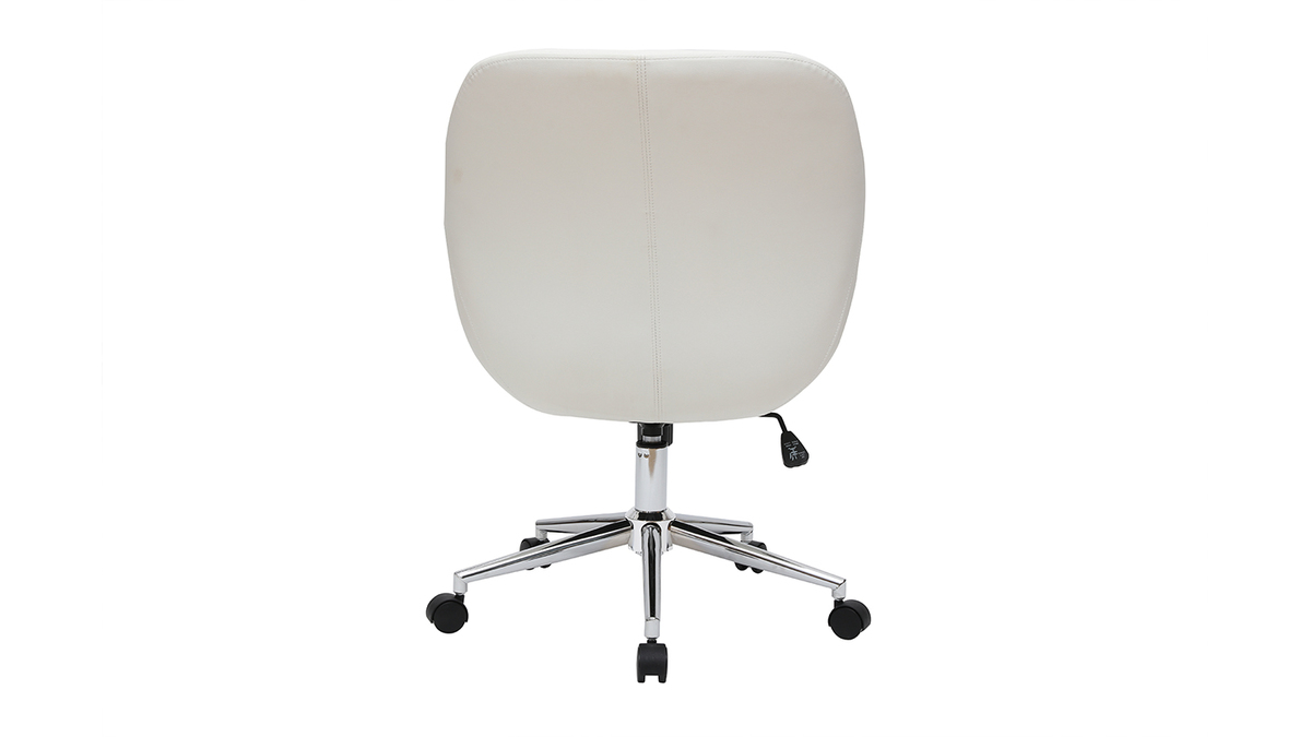 Chaise de bureau design blanche COLIN