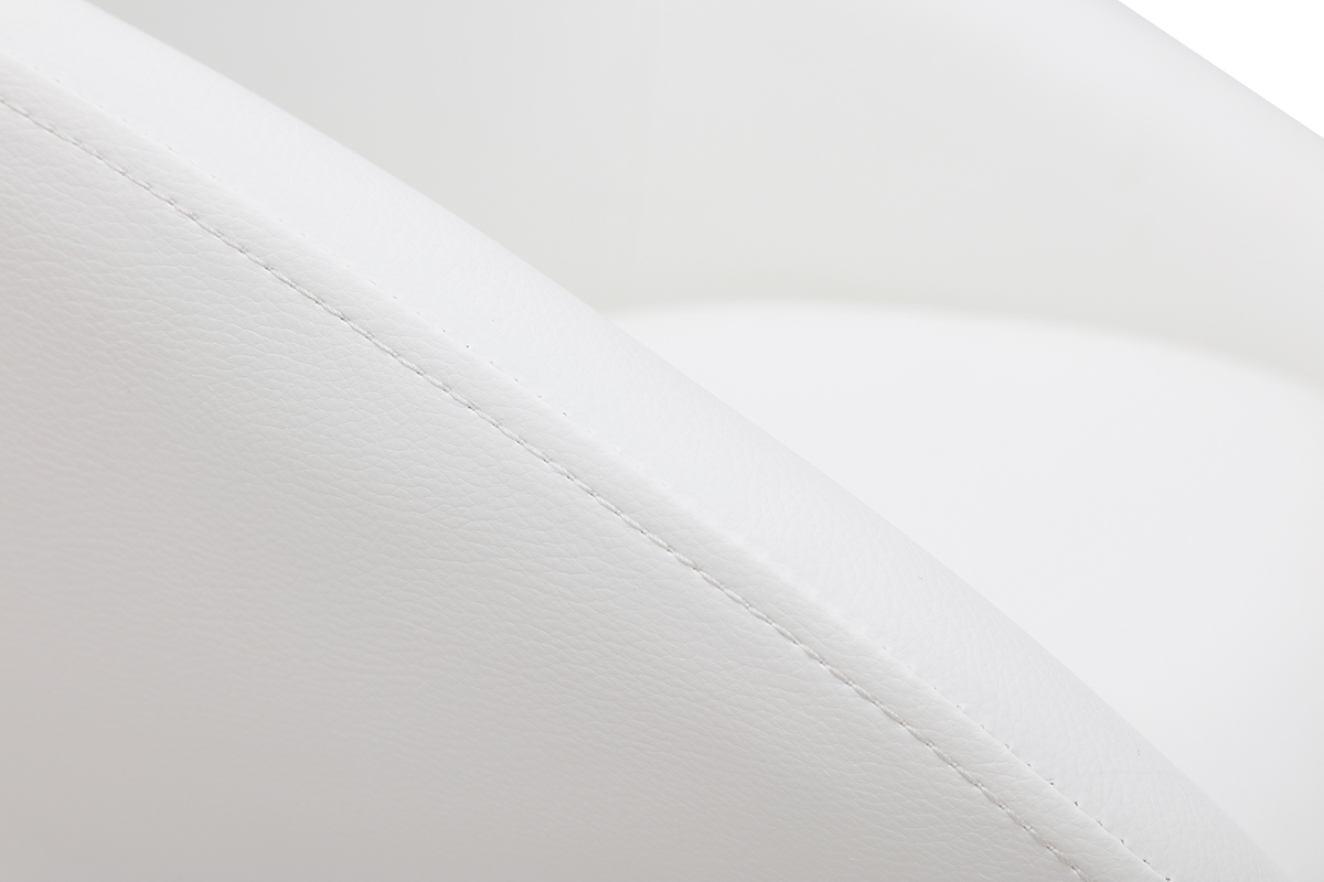 Chaise de bureau design blanche COLIN