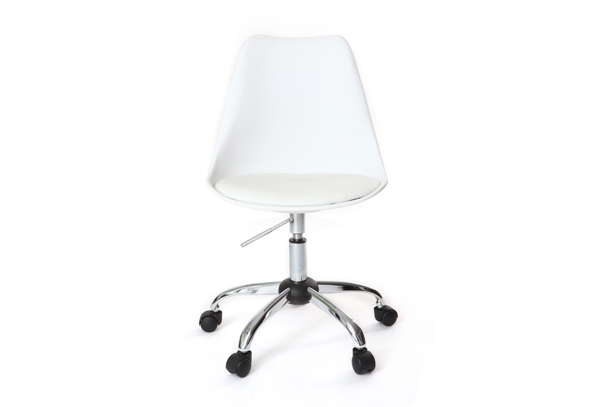 Chaise de bureau design blanche NEW STEEVY