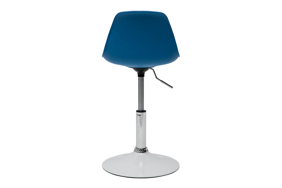 Chaise de bureau design enfant bleue STEEVY