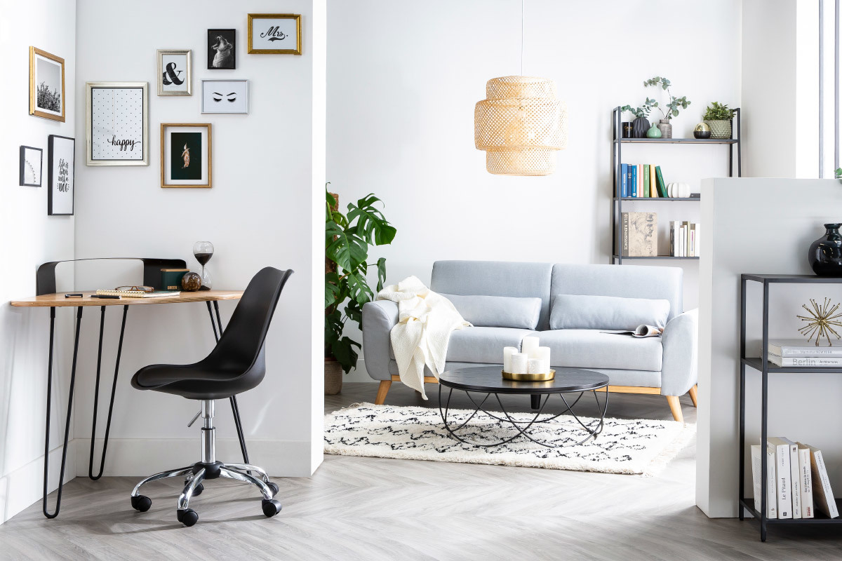 Chaise de bureau design noire NEW STEEVY