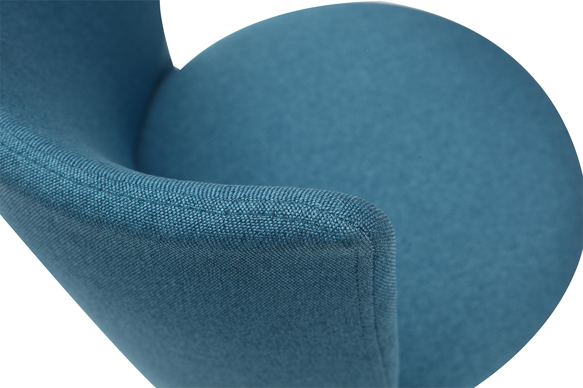 Chaise de bureau enfant bleu canard et blanche NEW MARCHANDE