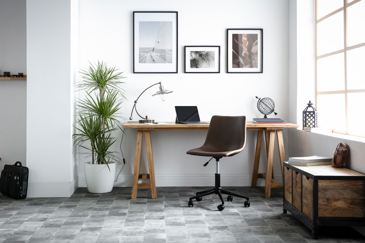 Chaise de bureau vintage marron NEW ROCK
