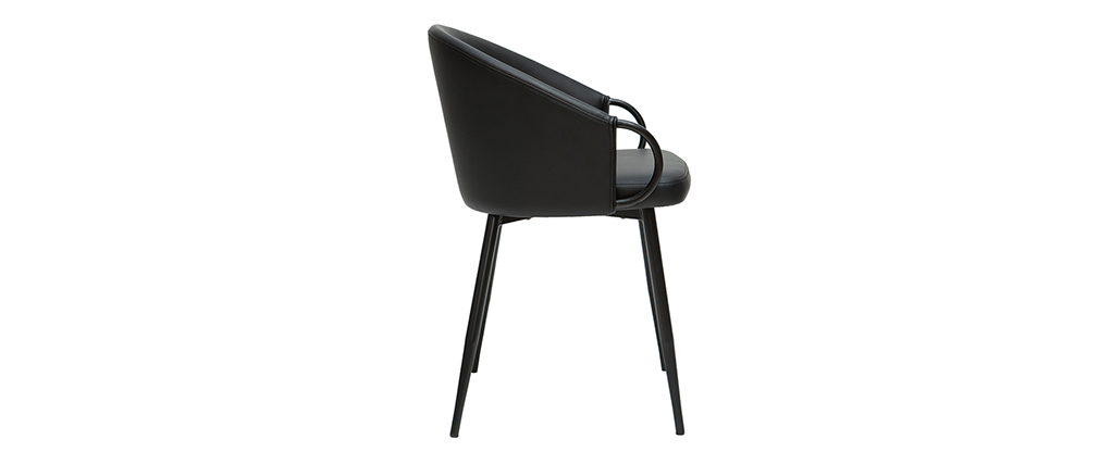 Chaise design noire PRECIO