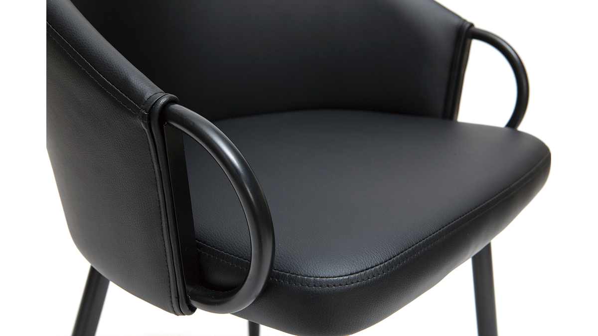 Chaise design noire PRECIO