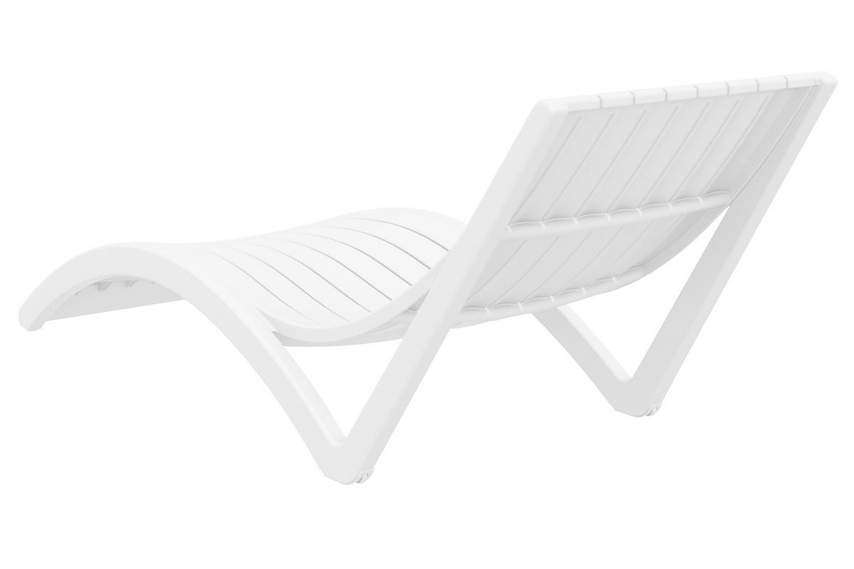 Chaise longue design blanche SLIDO