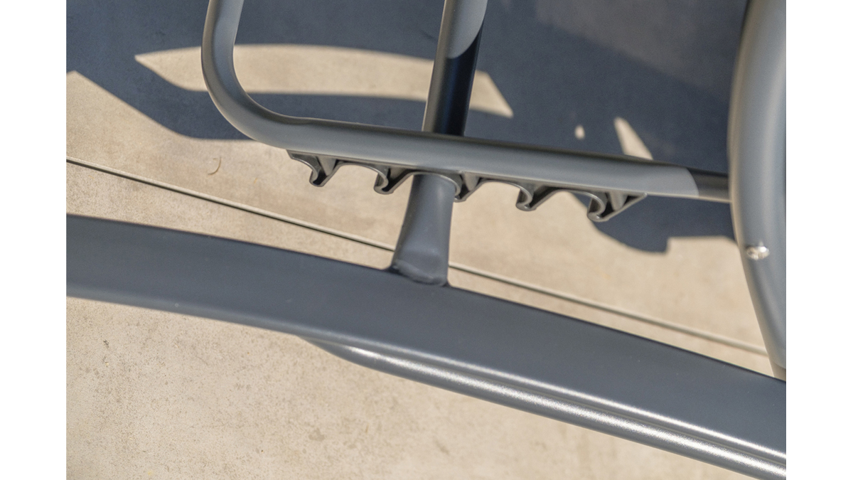 Chaise longue design grise SIERRA
