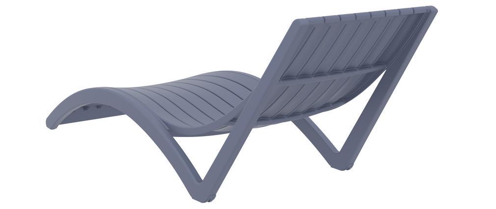 Chaise longue design grise SLIDO