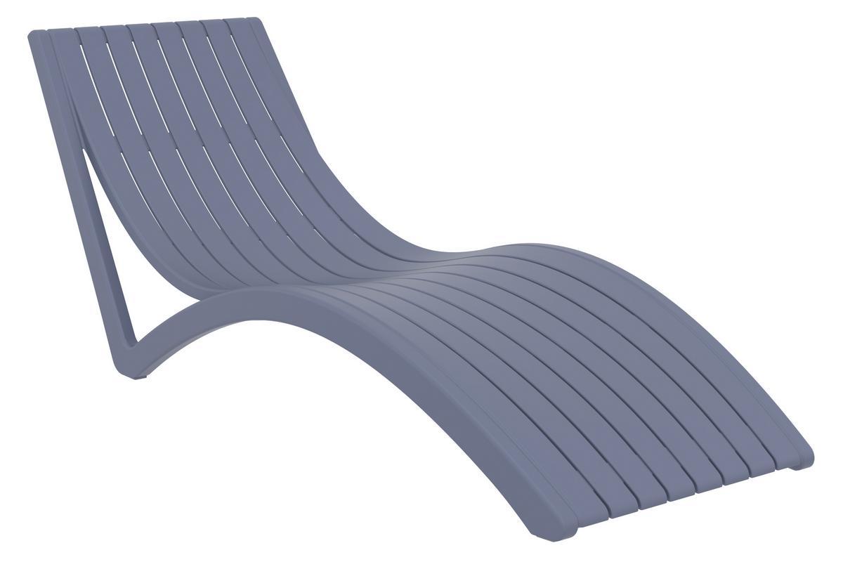Chaise longue design grise SLIDO