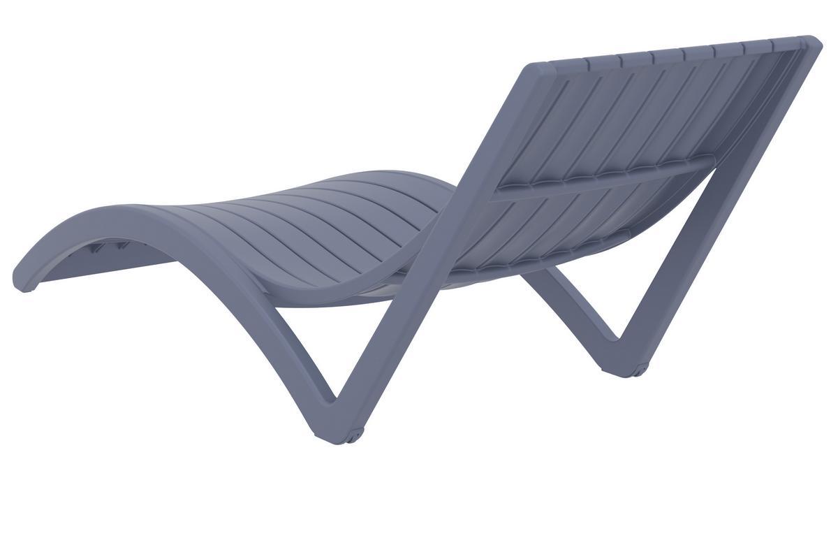 Chaise longue design grise SLIDO