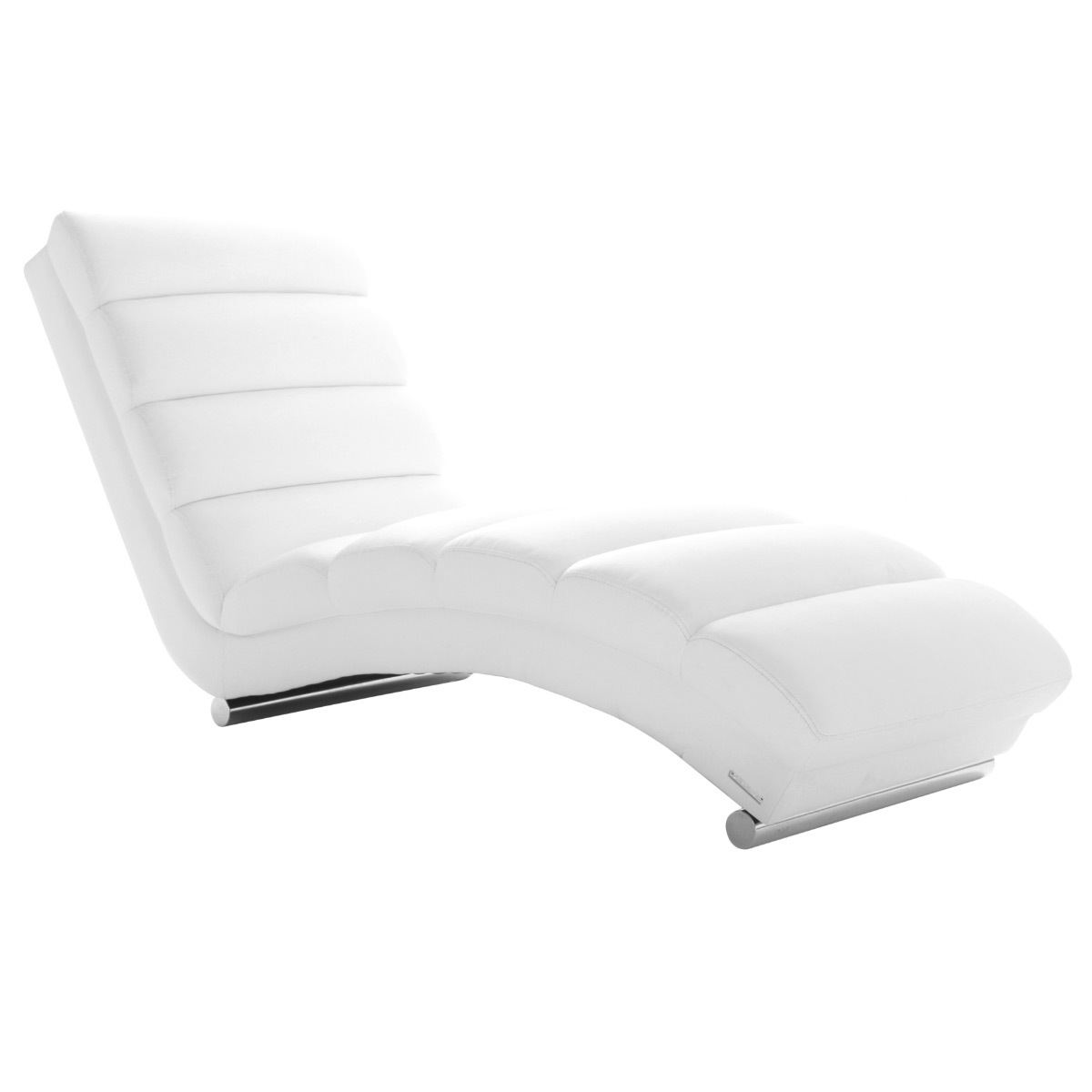 Chaise longue / fauteuil design blanc TAYLOR vue1
