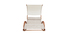 Chaise longue rocking chair double blanc et bois NANAWA