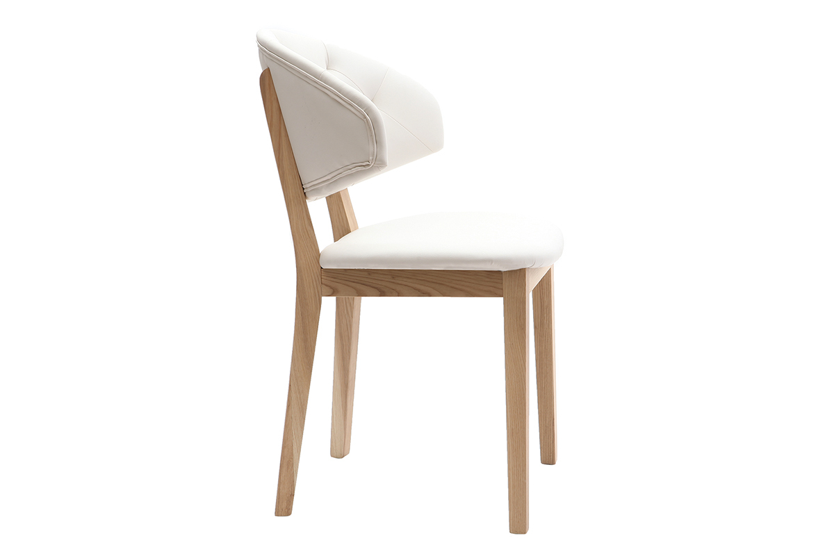 Chaise PU blanc SOFFY