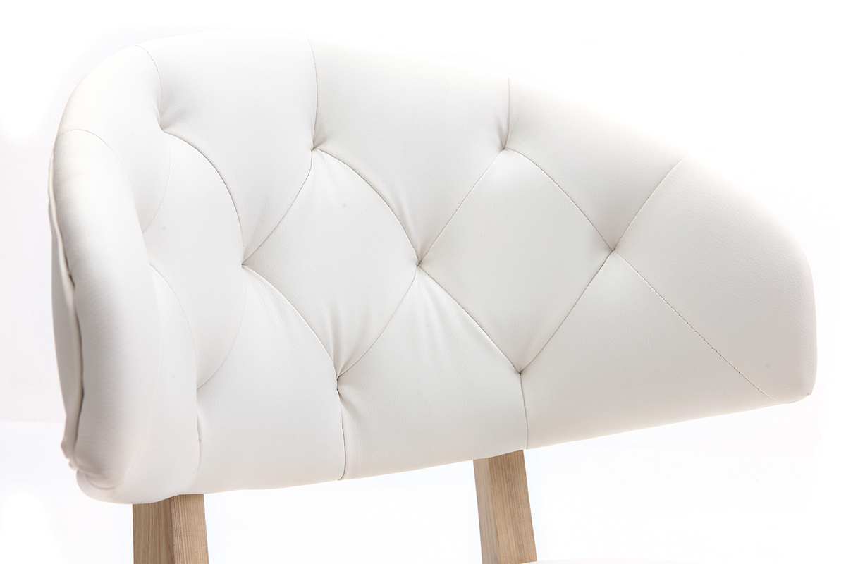 Chaise PU blanc SOFFY