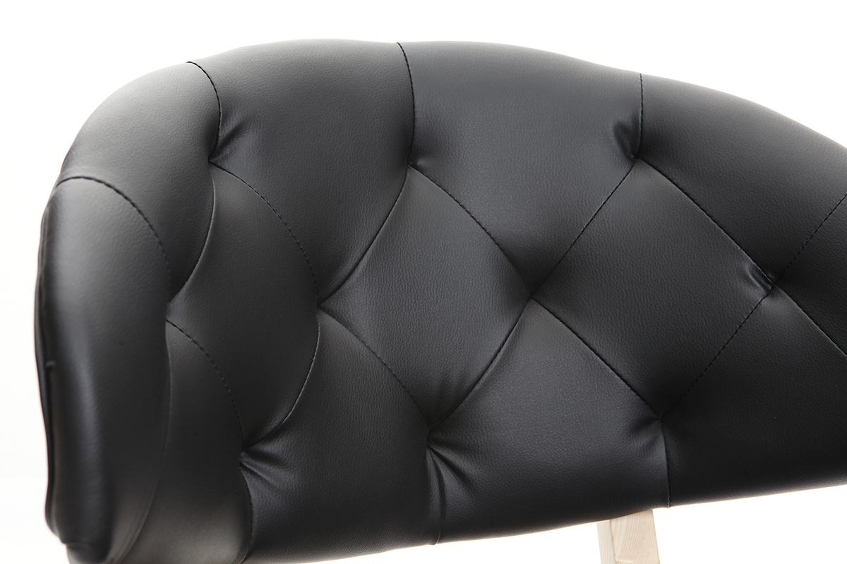 Chaise PU noir SOFFY