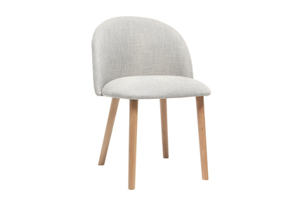 Chaise scandinave gris polaire et bois CELESTE